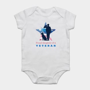 Proud Daughter of a Veteran Baby Bodysuit